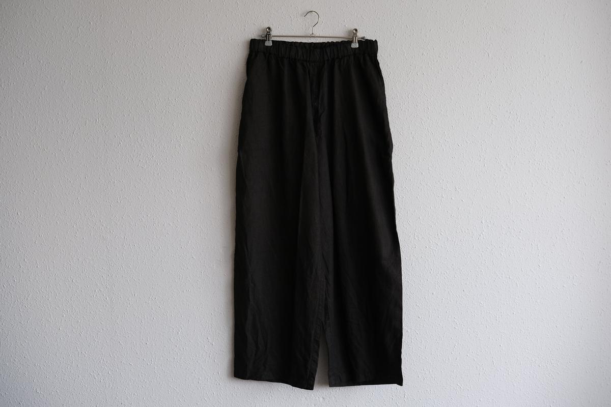MITTAN / 大麻ワイドパンツ 柿渋×墨 PT-119DC / unisex