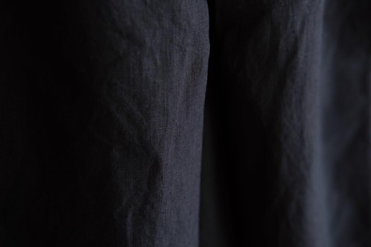 MITTAN / 大麻パンツ 高密度 墨黒 PT-117 / unisex