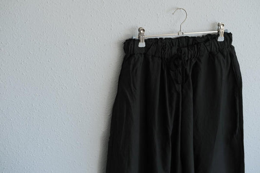 MITTAN / 大麻パンツ 高密度 黒 PT-117 / unisex