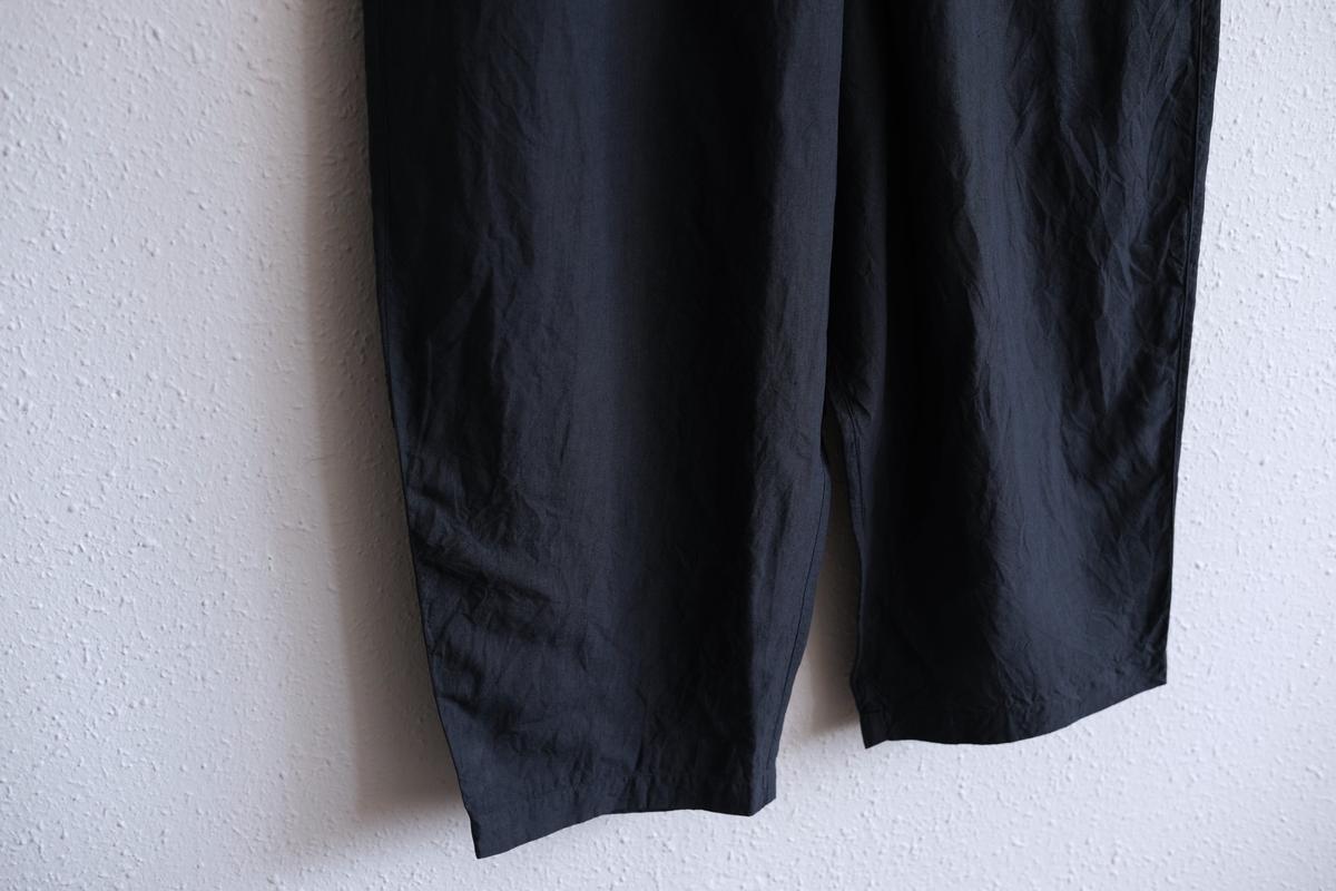 MITTAN / 大麻パンツ 高密度 墨黒 PT-117 / unisex