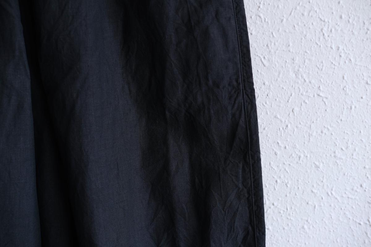 MITTAN / 大麻パンツ 高密度 墨黒 PT-117 / unisex