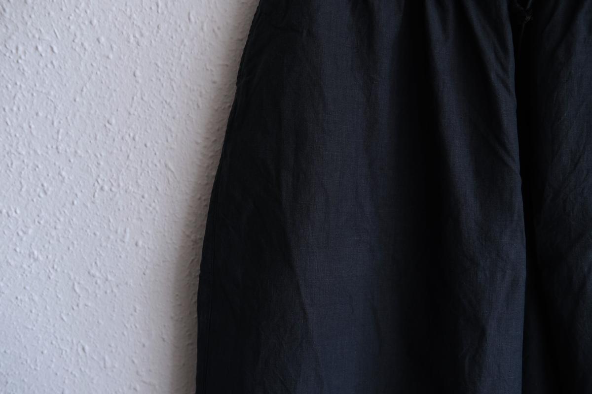 MITTAN / 大麻パンツ 高密度 墨黒 PT-117 / unisex