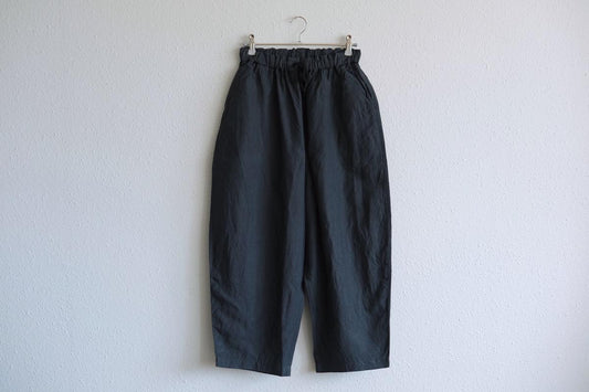 MITTAN / 大麻パンツ 高密度 墨黒 PT-117 / unisex