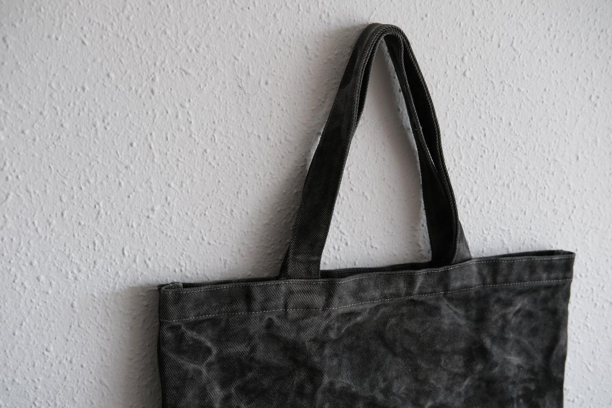 濾過布墨染めトートバッグ A