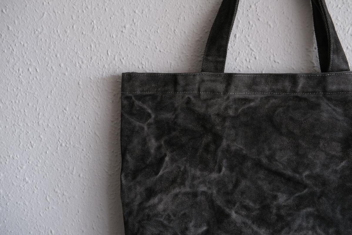 濾過布墨染めトートバッグ A