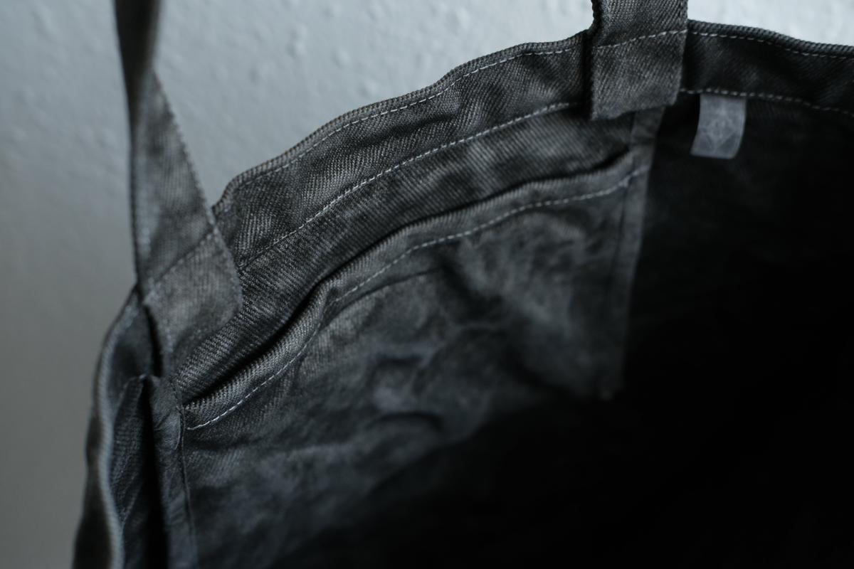 濾過布墨染めトートバッグ A