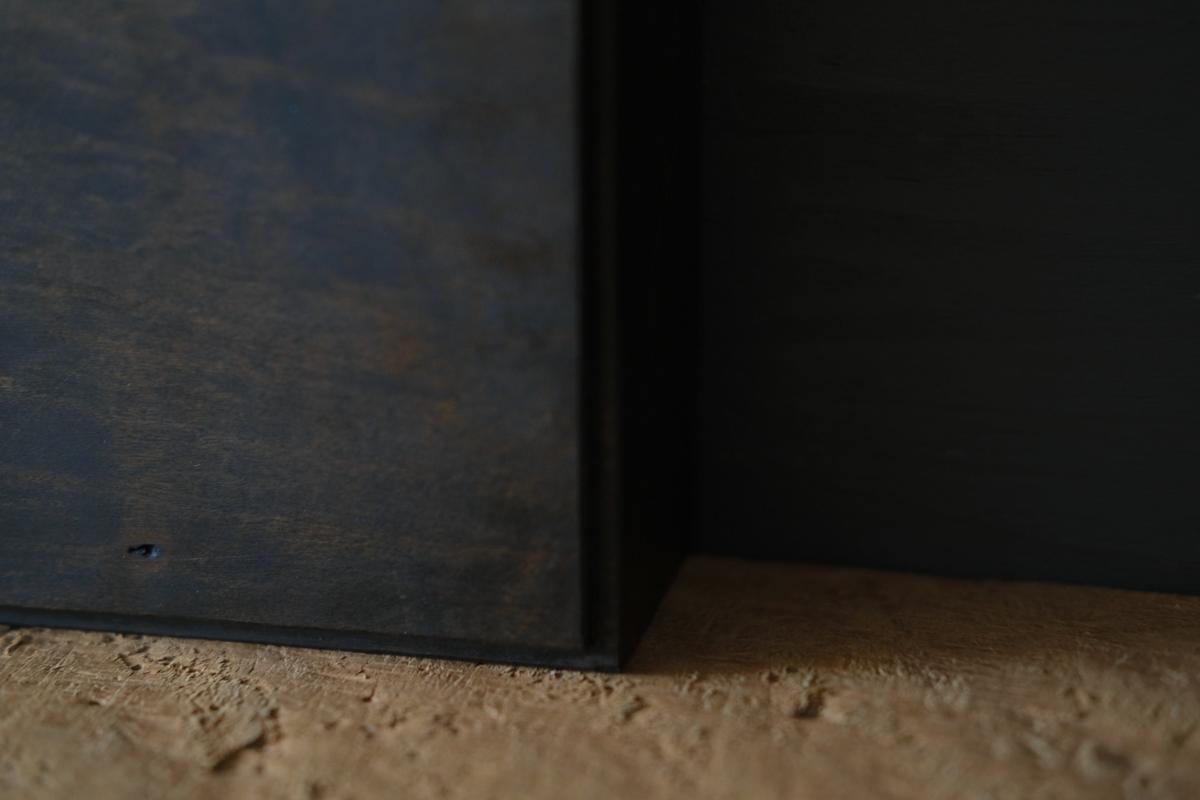 徒爾 角高茶盤 サクラ・黒漆