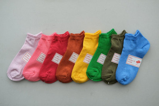 【7/19 再入荷】リネンニット アンクルソックス|22-24cm|各色