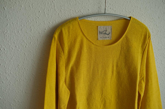 リネンコットンアンダーウェア7分袖|レディース|きはだいろ