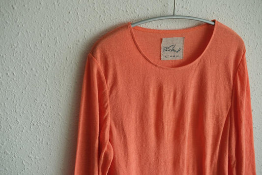 リネンコットンアンダーウェア7分袖|レディース|さんご