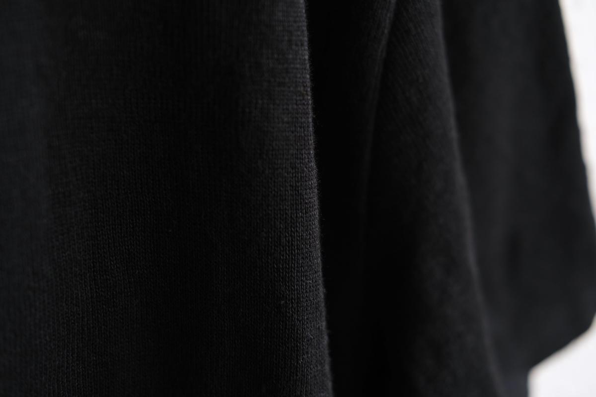 リネンニット半袖プルオーバー｜ユニセックス｜黒