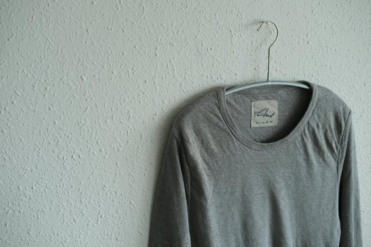 リネンニット 長袖二重プルオーバー｜レディース｜パープル