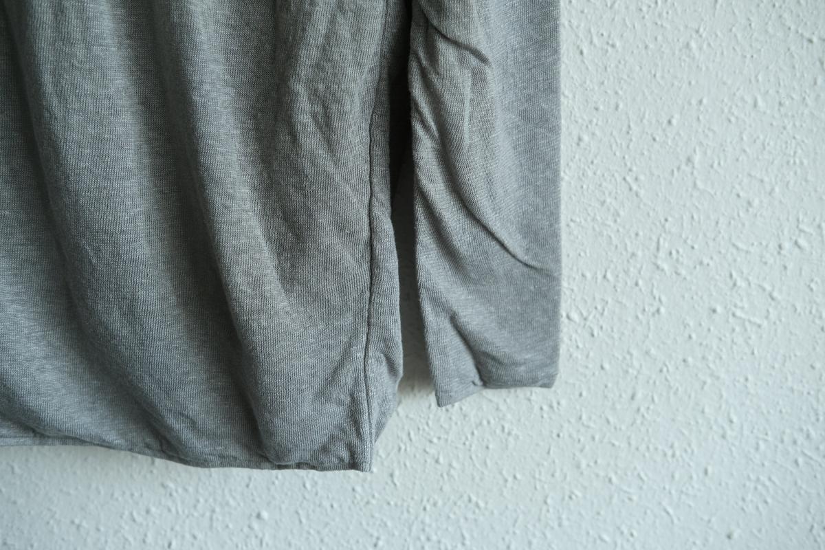 リネンニット 長袖二重プルオーバー｜レディース｜パープル