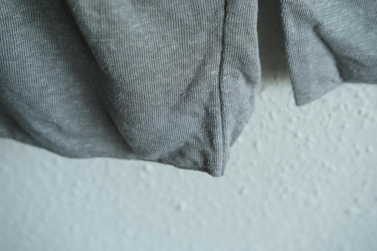 リネンニット 長袖二重プルオーバー｜レディース｜パープル