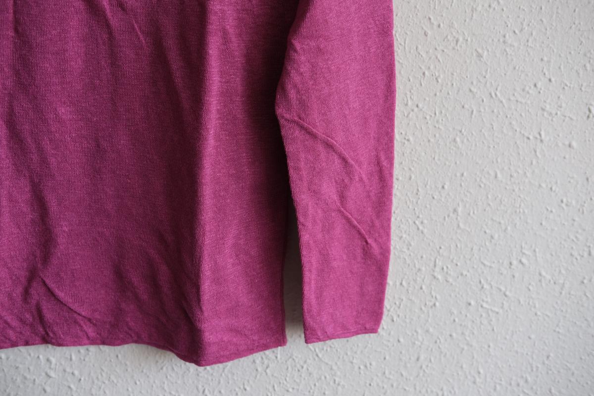 リネンニット 長袖二重プルオーバー｜レディース｜コスモス