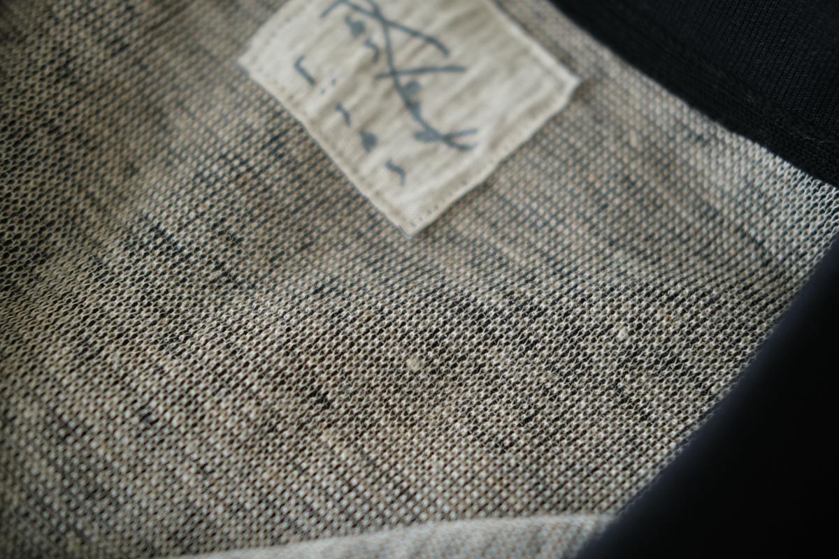 コットンリネンニット半袖ポロシャツ｜メンズ｜黒