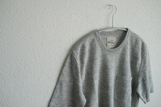 リネンニット半袖プルオーバー|メンズ|ライトグレー