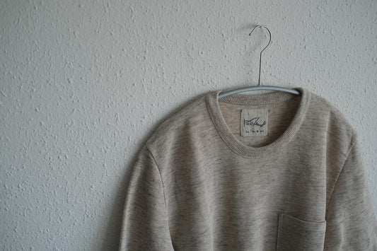 リネンニット半袖プルオーバー|メンズ|ライトブラウン