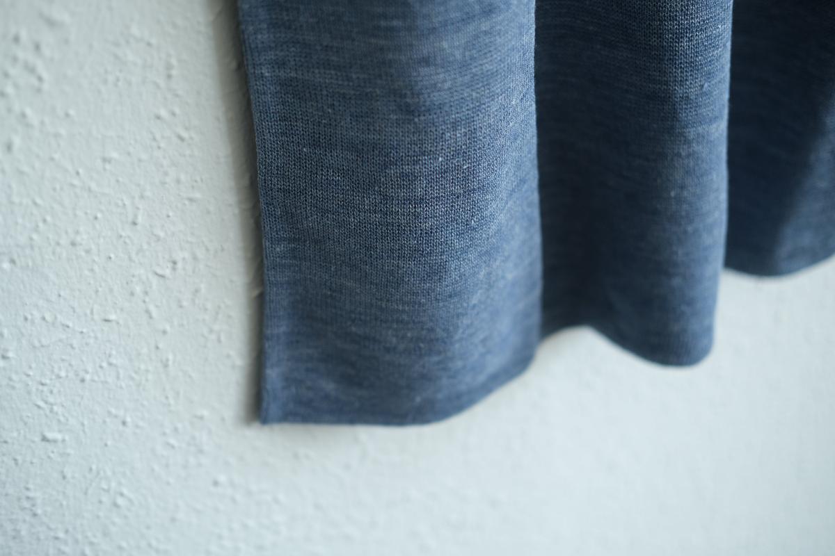 リネンニット半袖プルオーバー｜メンズ｜ダークスカイ