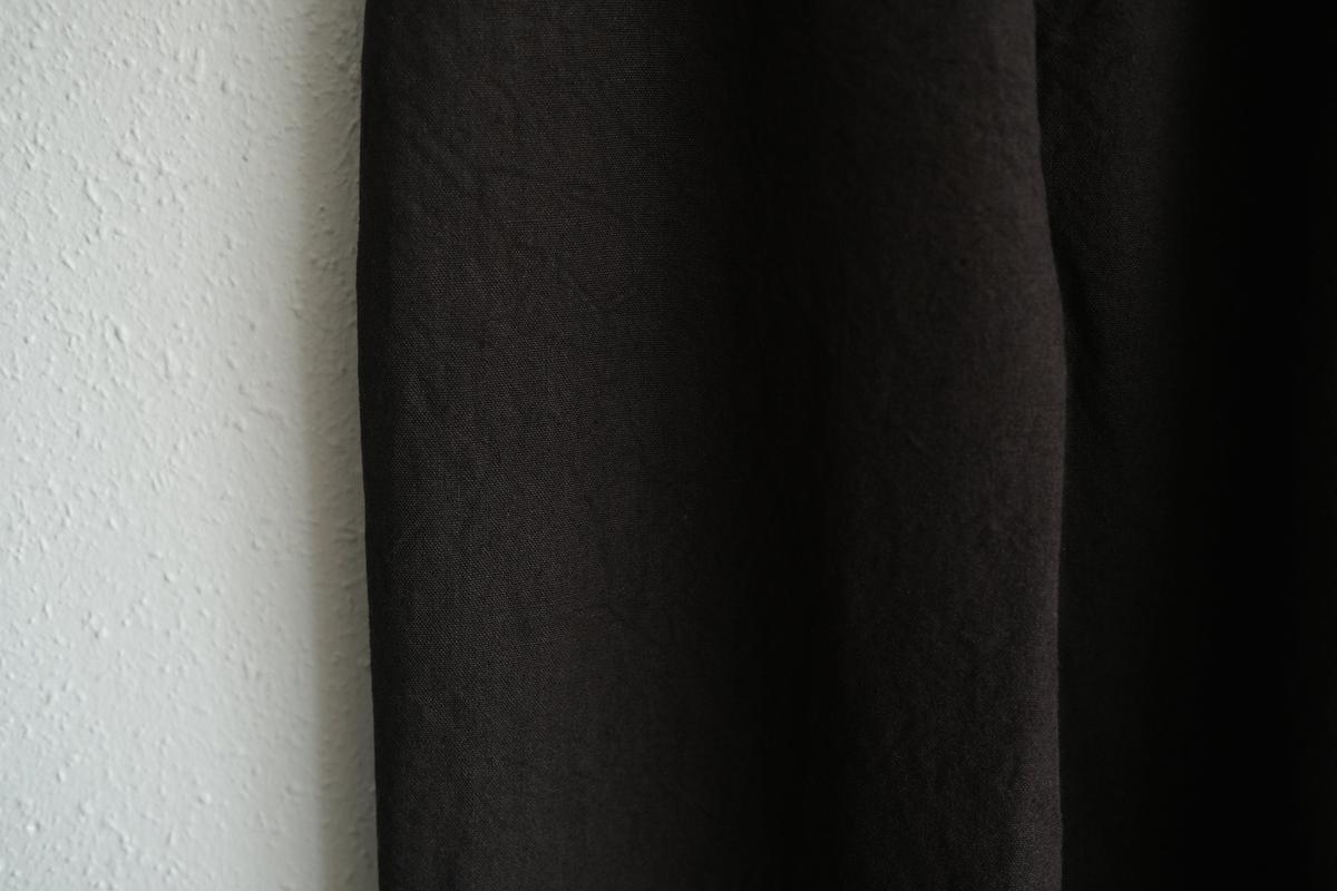 MITTAN / 亜麻苧麻ワイドパンツ こげ茶 PT-92 / unisex