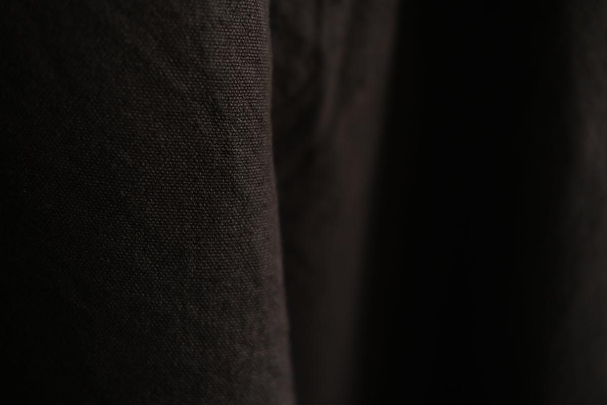 MITTAN / 亜麻苧麻ワイドパンツ こげ茶 PT-92 / unisex