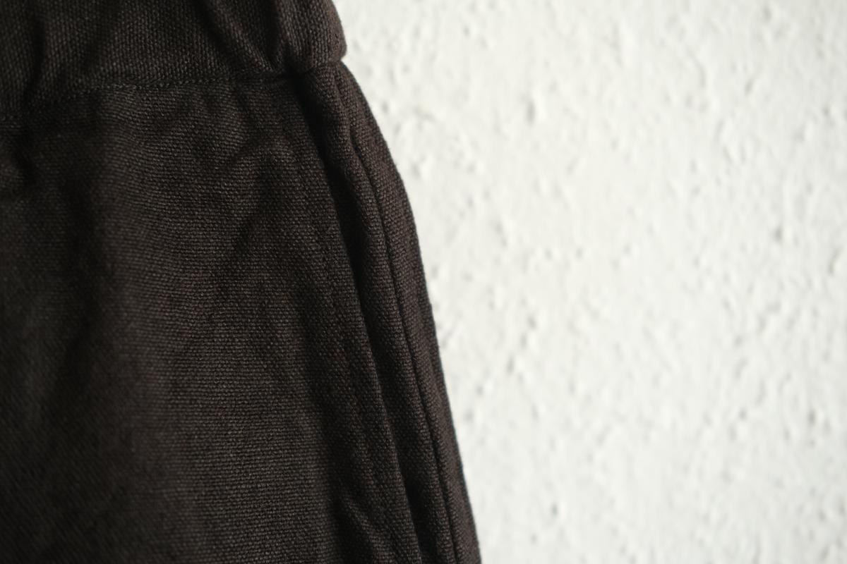 MITTAN / 亜麻苧麻ワイドパンツ こげ茶 PT-92 / unisex