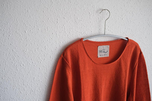 リネンコットンアンダーウェア7分袖|レディース|ドライオレンジ