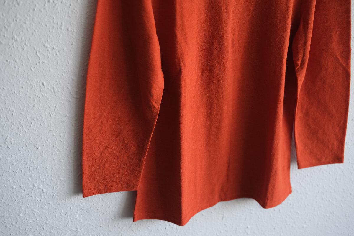 リネンコットンアンダーウェア7分袖｜レディース｜ドライオレンジ