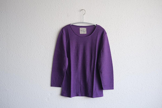 リネンコットンアンダーウェア7分袖|レディース|サルビア