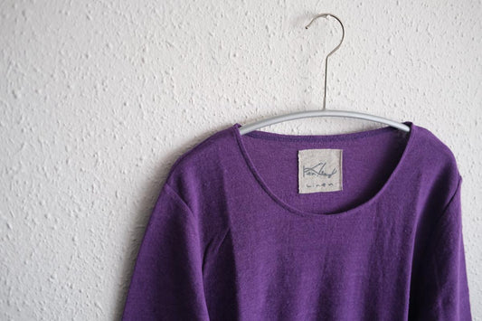 リネンコットンアンダーウェア7分袖|レディース|サルビア