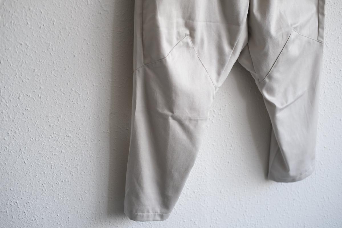 きるもの｜もんぺパンツ｜コットンツイル｜ライトグレー｜unisex freesize