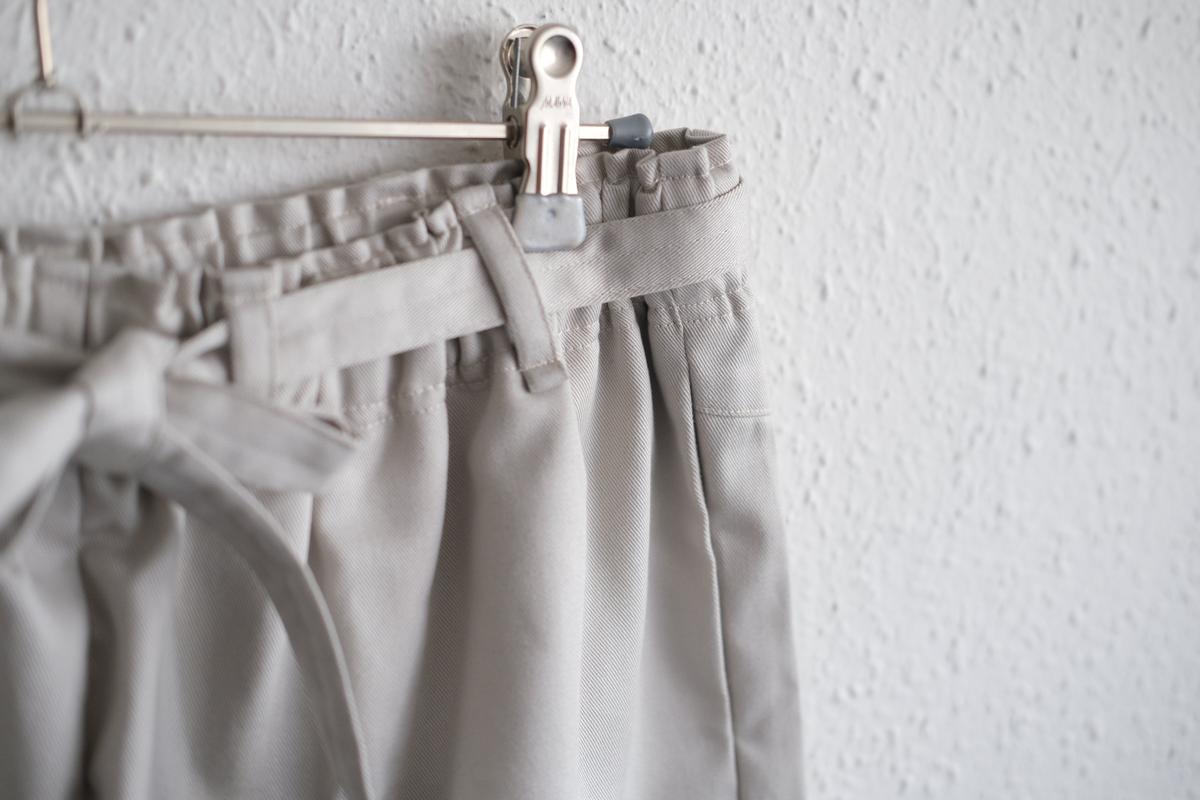 きるもの｜もんぺパンツ｜コットンツイル｜ライトグレー｜unisex freesize