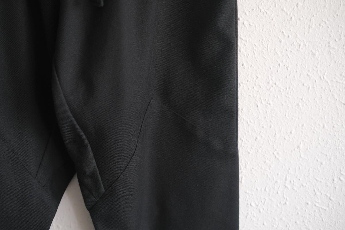 きるもの｜もんぺパンツ｜ウールコットン｜ブラック｜unisex freesize