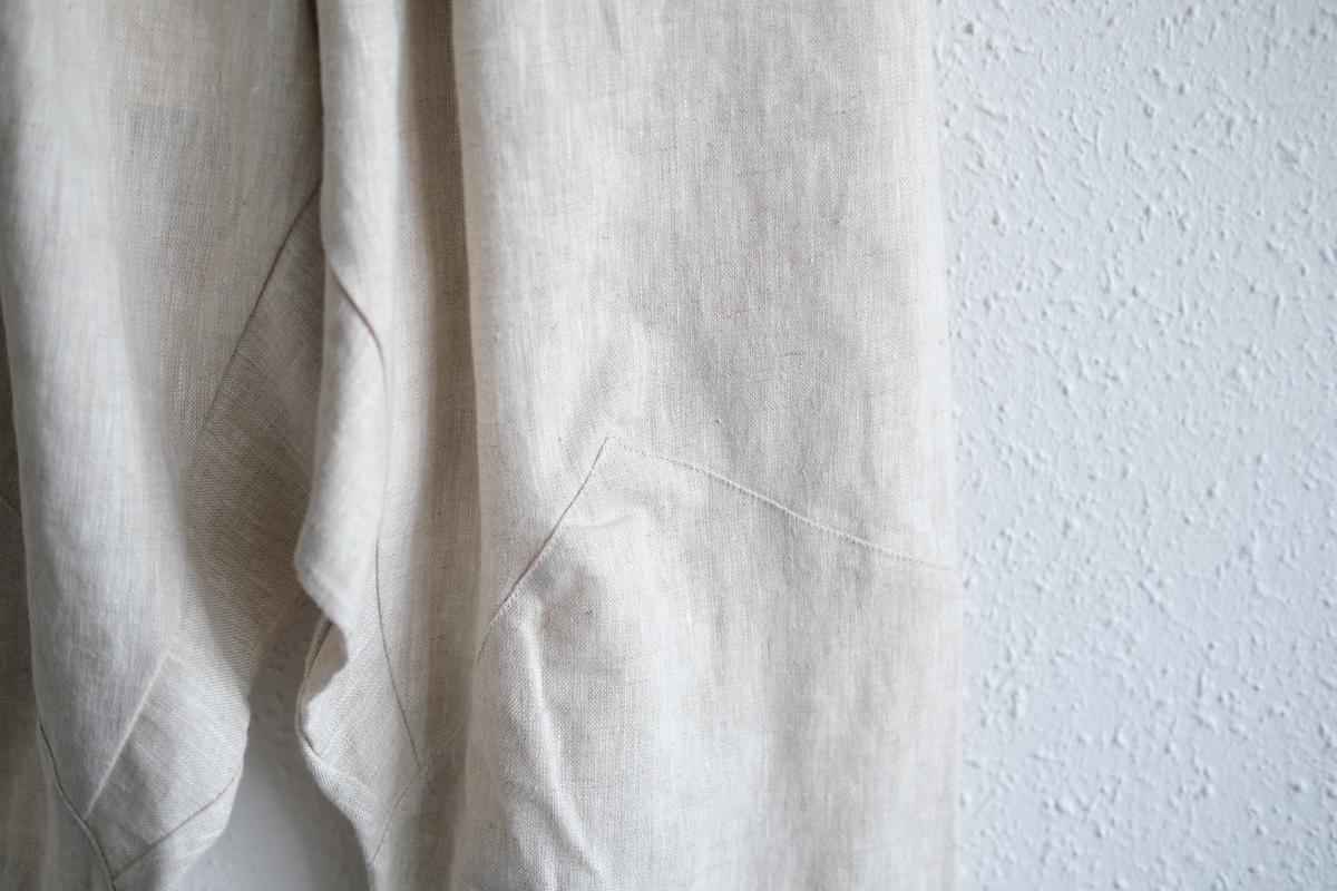 きるもの｜もんぺパンツ｜リネン｜ベージュ｜unisex freesize