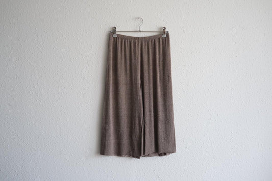 リネンキュプラアンダーウェアパンツ ミドル丈｜スモークグレー｜unisex 2 size