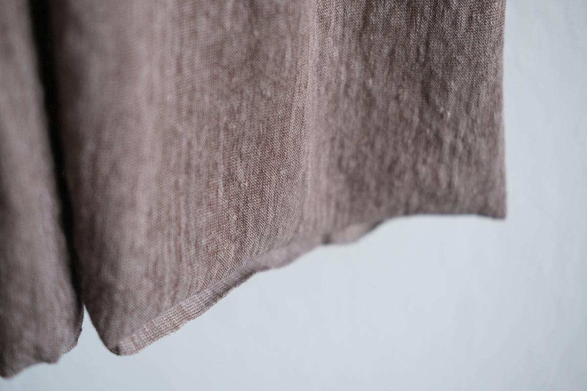 リネンキュプラアンダーウェアパンツ ミドル丈｜スモークグレー｜unisex 2 size