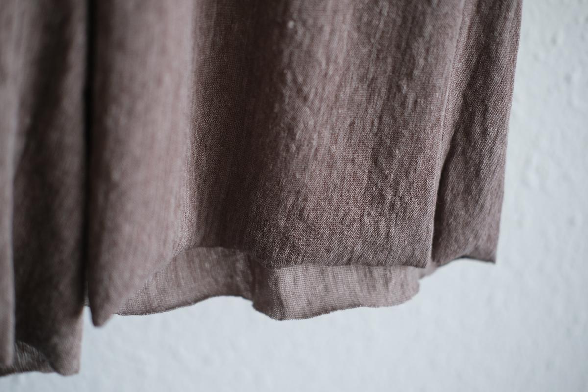 リネンキュプラアンダーウェアパンツ ミドル丈｜スモークグレー｜unisex 2 size