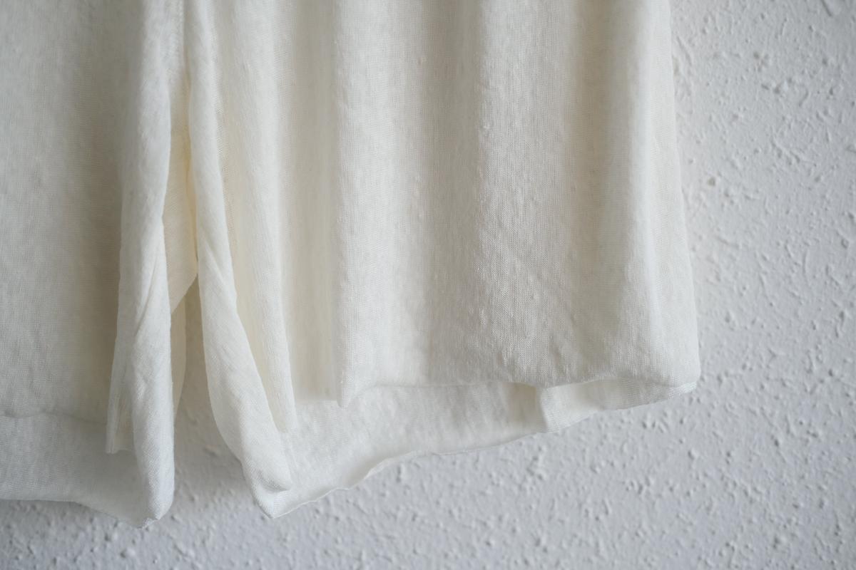 リネンキュプラアンダーウェアパンツ ショート丈｜オフホワイト｜unisex 2 size