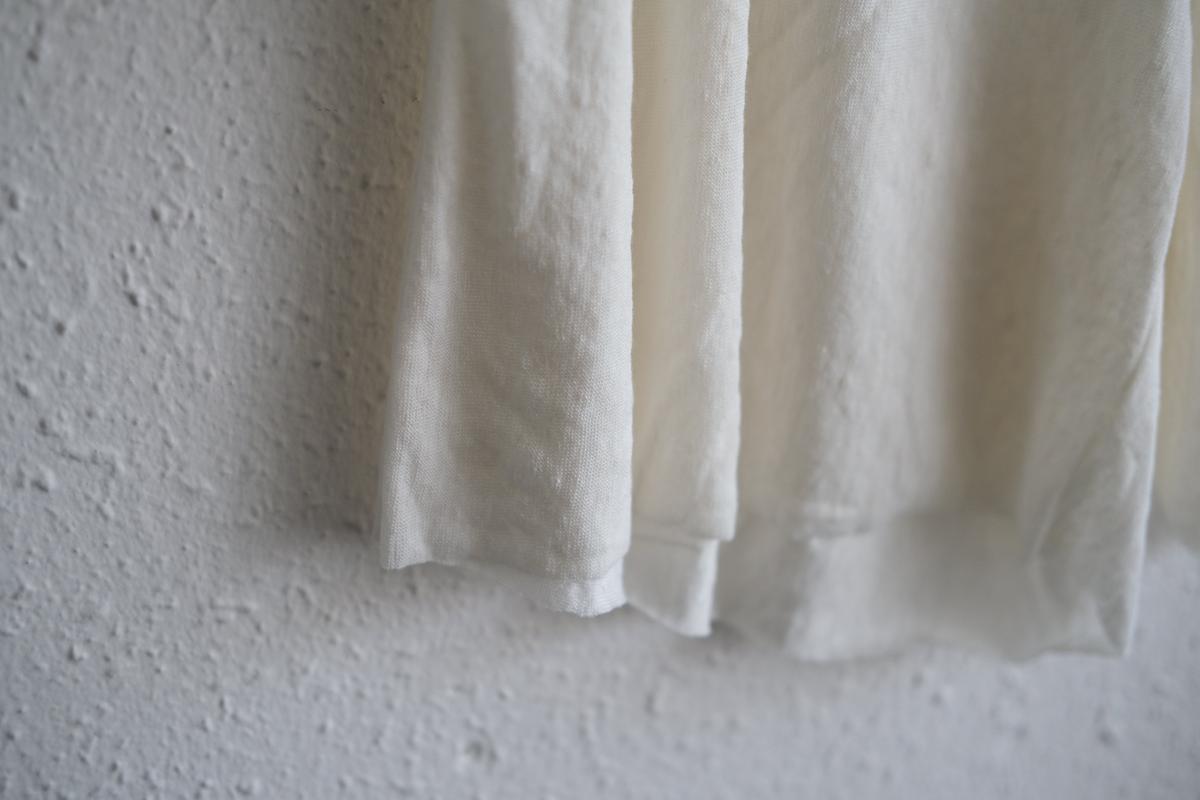 リネンキュプラアンダーウェアパンツ ショート丈｜オフホワイト｜unisex 2 size