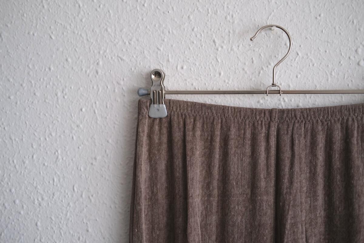 リネンキュプラアンダーウェアパンツ ショート丈｜スモークグレー｜unisex 2 size