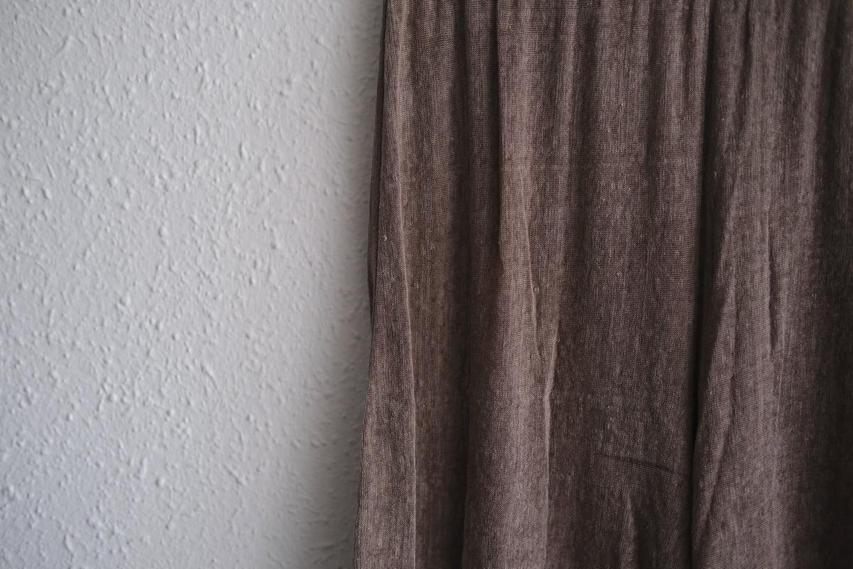 リネンキュプラアンダーウェアパンツ ショート丈｜スモークグレー｜unisex 2 size