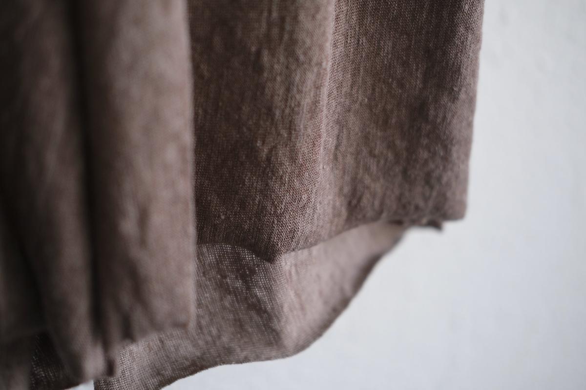 リネンキュプラアンダーウェアパンツ ショート丈｜スモークグレー｜unisex 2 size