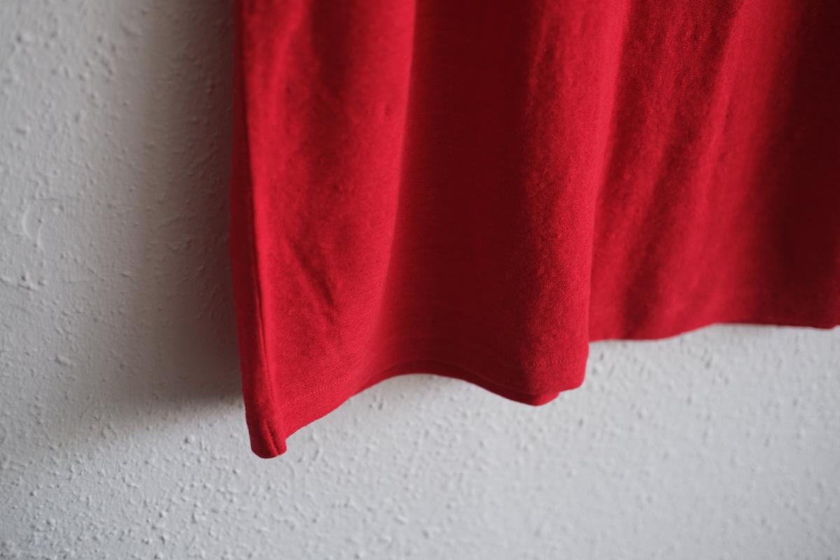 リネンコットンアンダーウェア ノースリーブ｜メンズ｜レッド