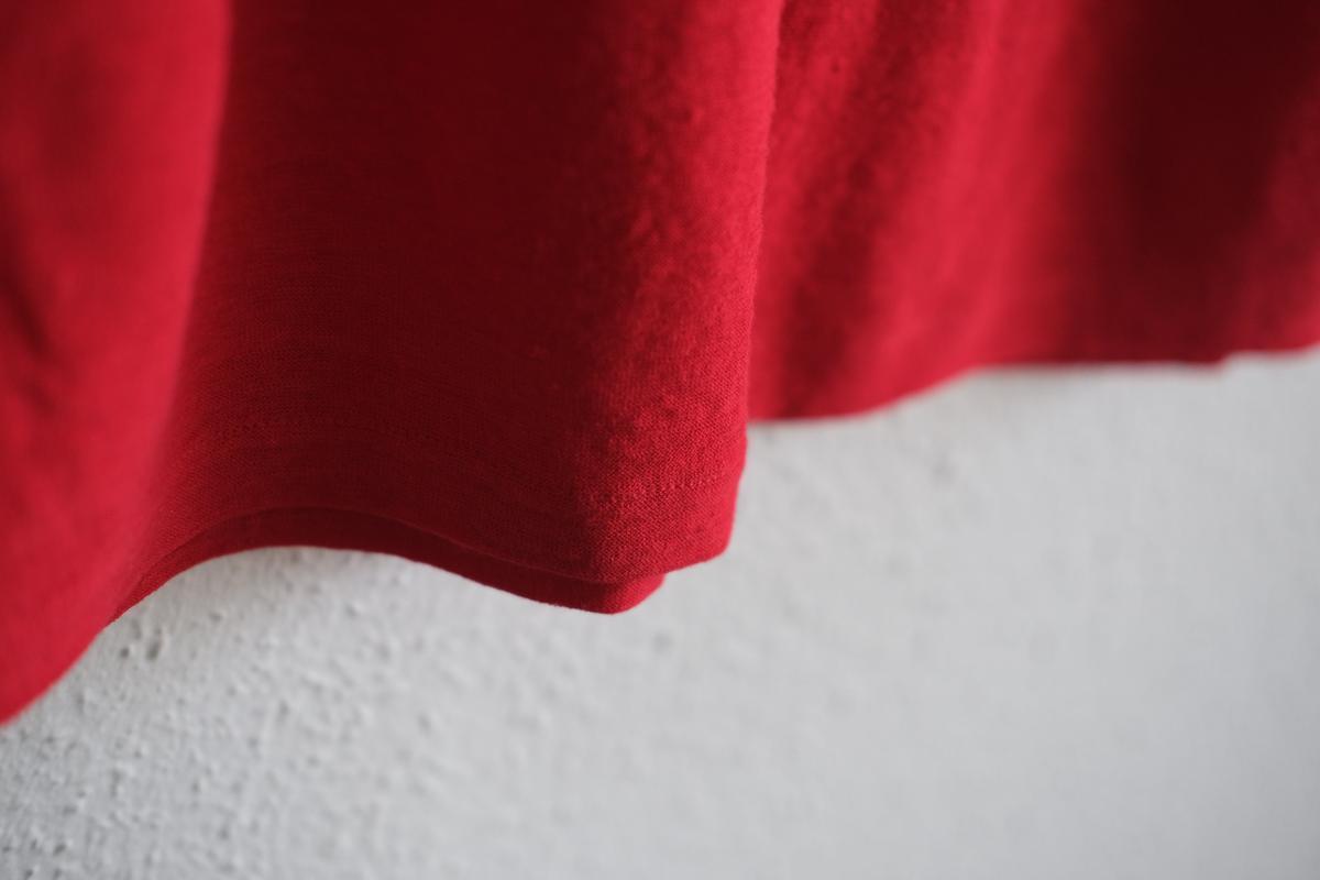 リネンコットンアンダーウェア ノースリーブ｜メンズ｜レッド