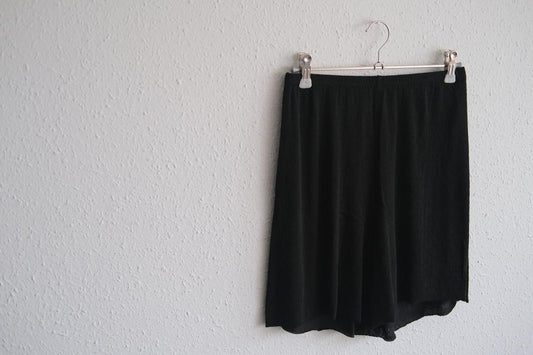 リネンキュプラアンダーウェアパンツ ショート丈|ブラック|unisex 2 size