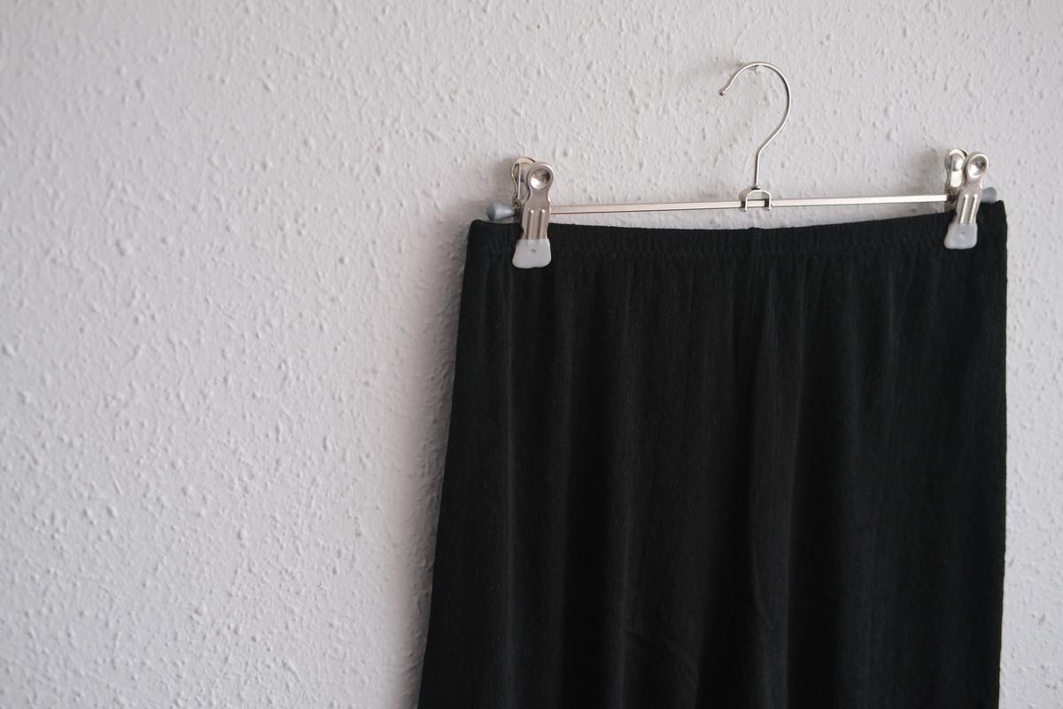 リネンキュプラアンダーウェアパンツ ショート丈｜ブラック｜unisex 2 size