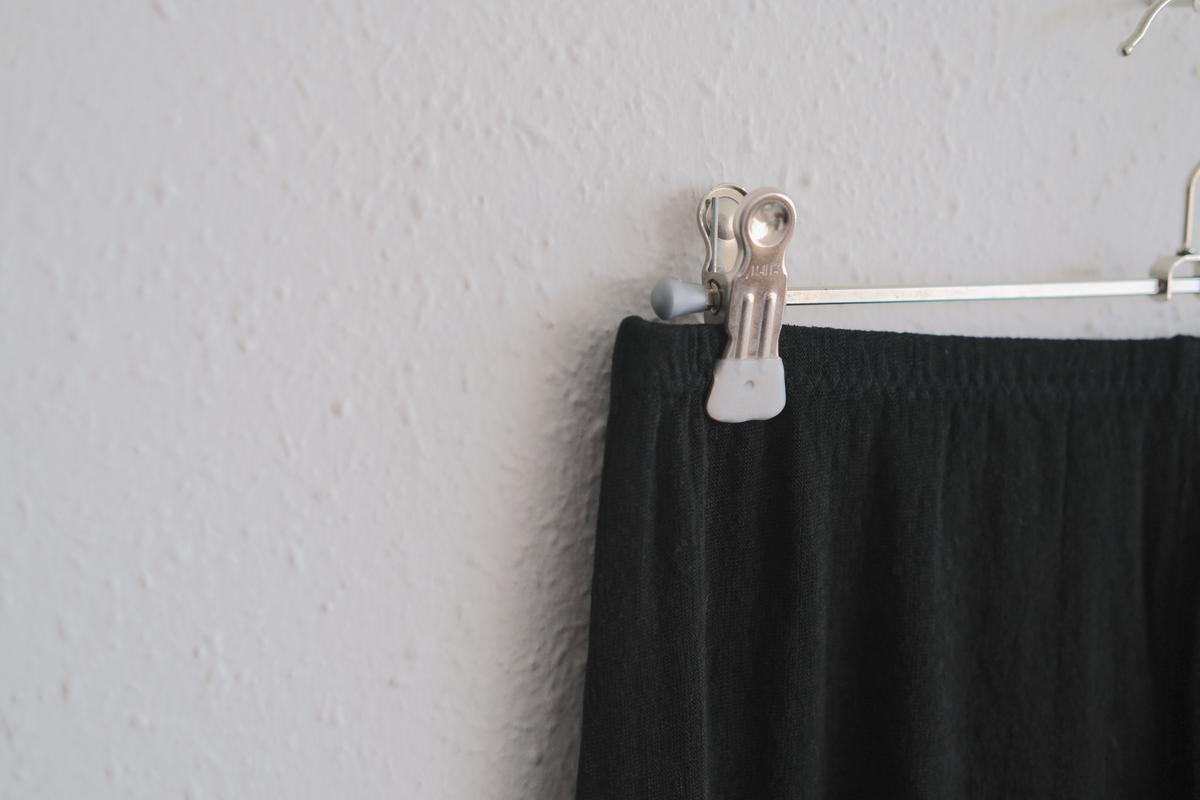 リネンキュプラアンダーウェアパンツ ショート丈｜ブラック｜unisex 2 size