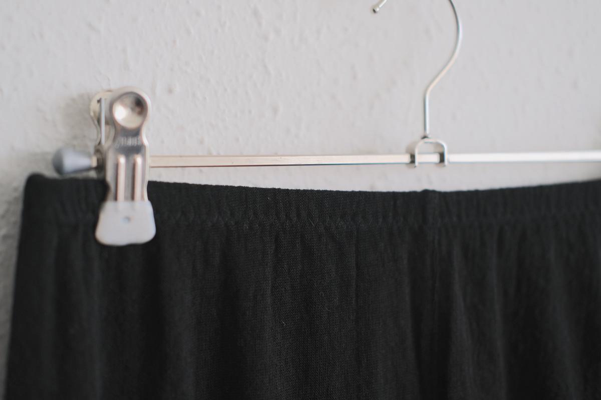 リネンキュプラアンダーウェアパンツ ショート丈｜ブラック｜unisex 2 size