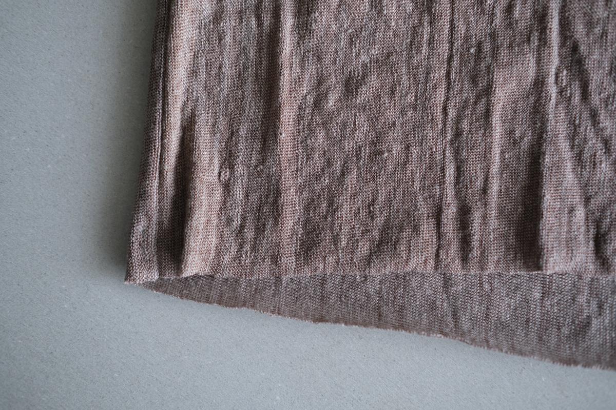 リネンキュプラアンダーウェアパンツ ショート丈｜スモークグレー｜unisex 2 size