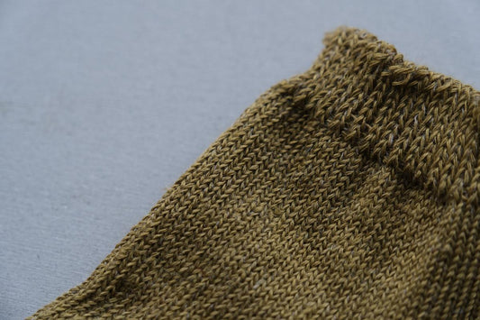 【7/19 再入荷】リネンニット アンクルソックス|22-24cm|各色